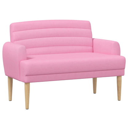 Pohovka S Knoflíkovým Prošíváním Růžová 116 X 67 X 80 Cm Textil