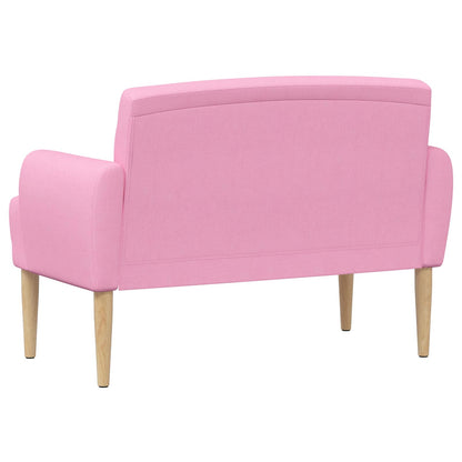 Pohovka S Knoflíkovým Prošíváním Růžová 116 X 67 X 80 Cm Textil