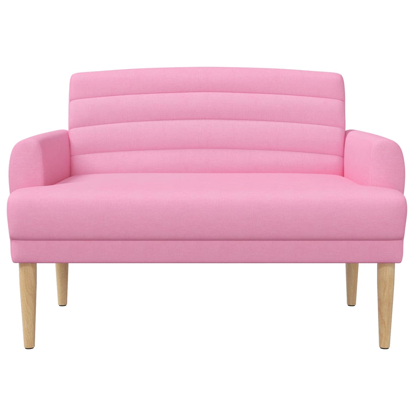 Pohovka S Knoflíkovým Prošíváním Růžová 116 X 67 X 80 Cm Textil