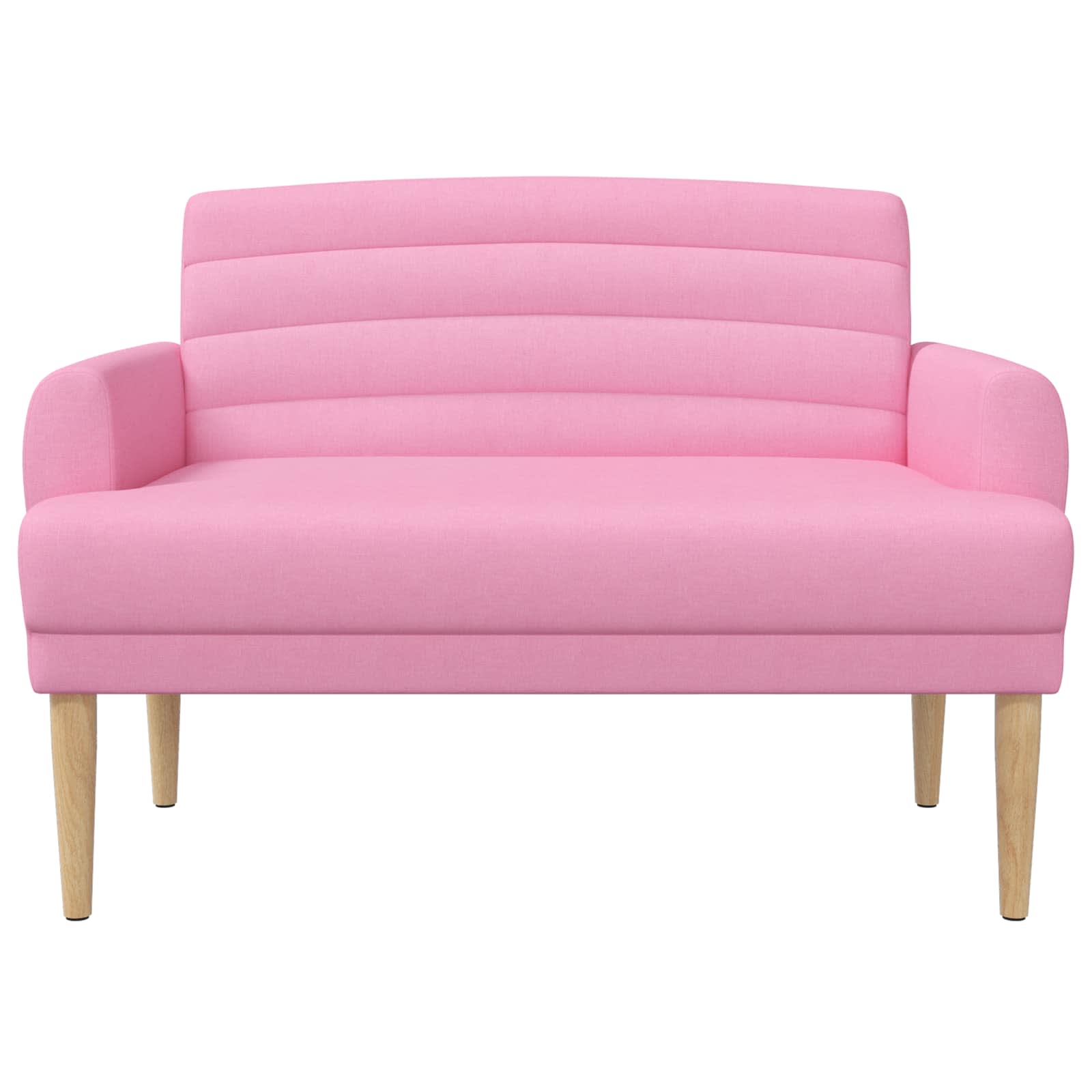 Pohovka S Knoflíkovým Prošíváním Růžová 116 X 67 X 80 Cm Textil