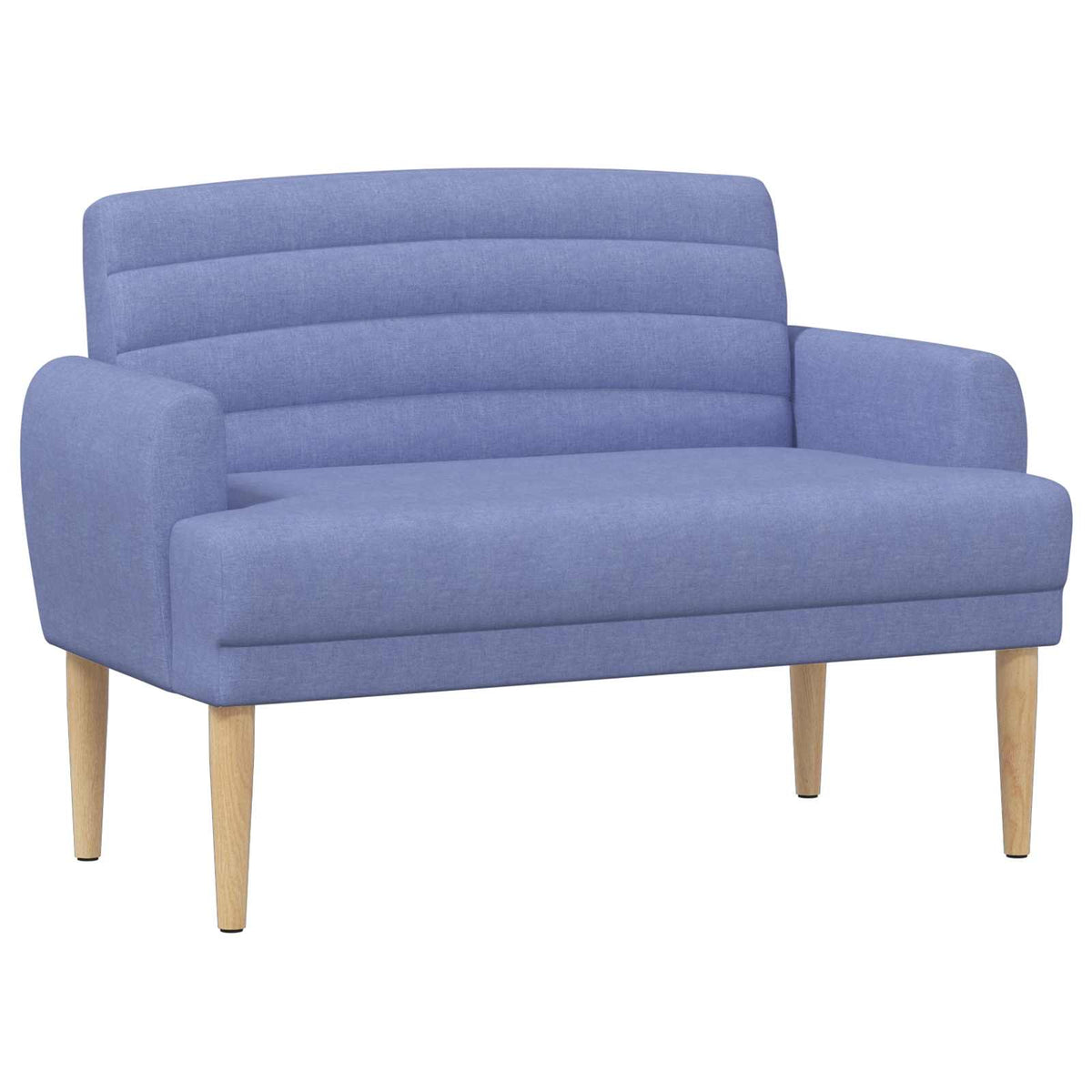 Pohovka S Knoflíkovým Prošíváním Modrá Džínovina Textil