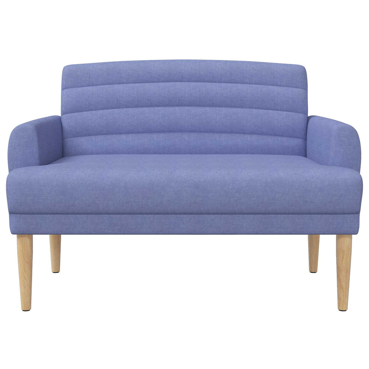 Pohovka S Knoflíkovým Prošíváním Modrá Džínovina Textil
