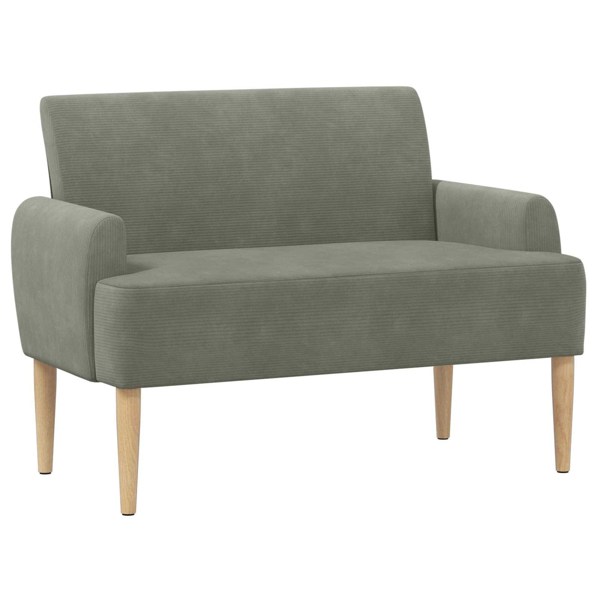 Pohovka S Knoflíkovým Prošíváním Světle Šedá 116 X 67 X 81 Cm