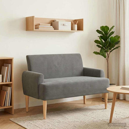 Pohovka S Knoflíkovým Prošíváním Tmavě Šedá 116 X 67 X 81 Cm