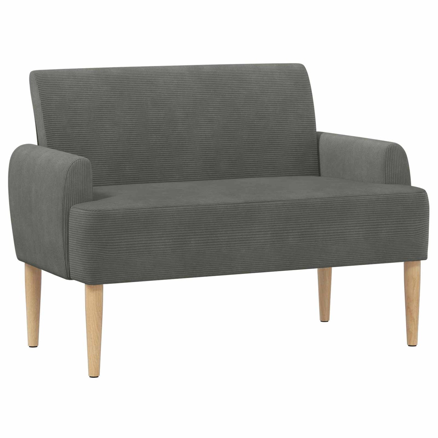 Pohovka S Knoflíkovým Prošíváním Tmavě Šedá 116 X 67 X 81 Cm