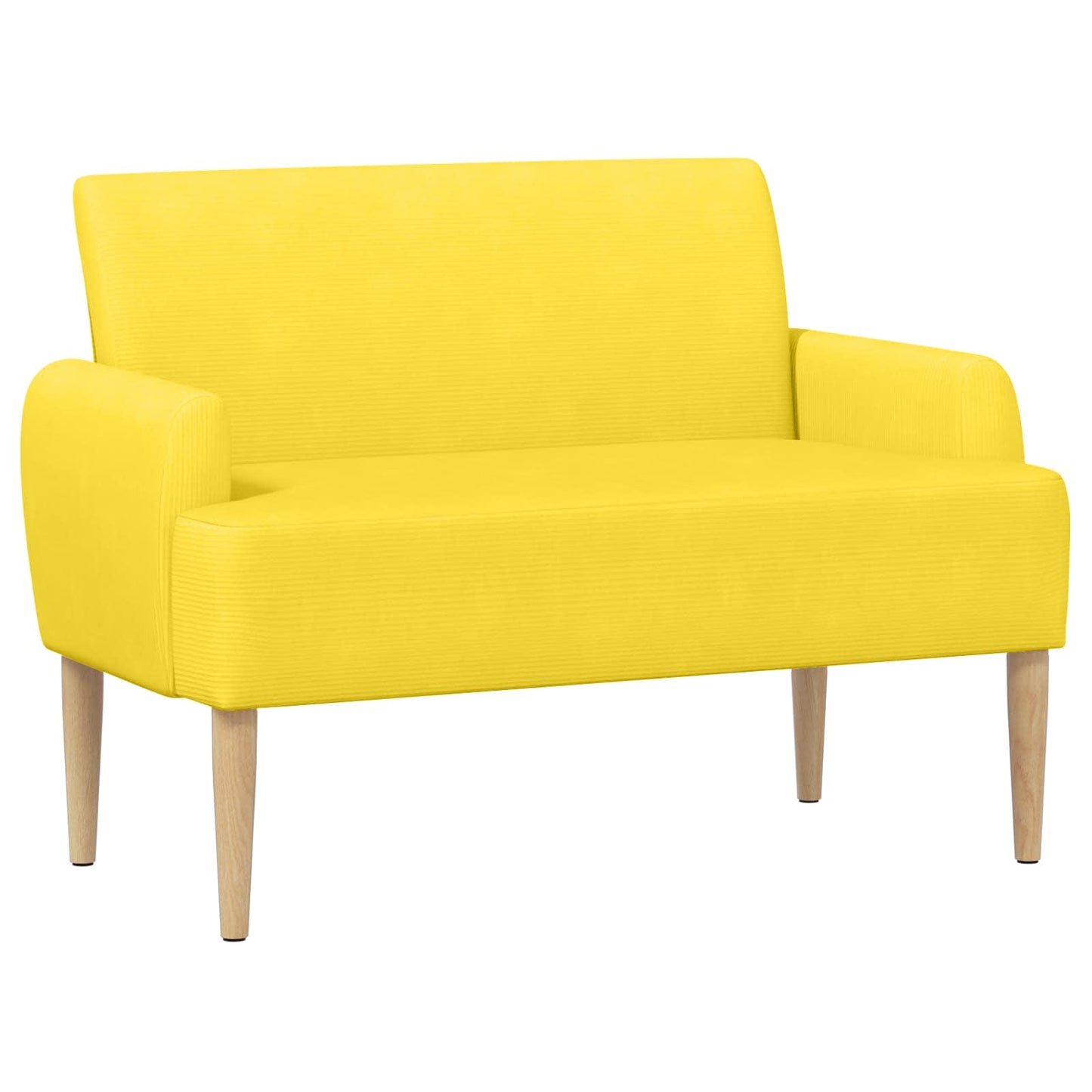Pohovka S Knoflíkovým Prošíváním Světlá Žlutá 116 X 67 X 81 Cm