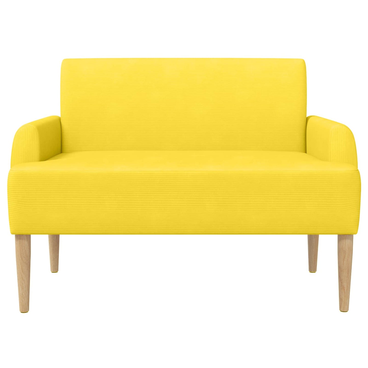 Pohovka S Knoflíkovým Prošíváním Světlá Žlutá 116 X 67 X 81 Cm