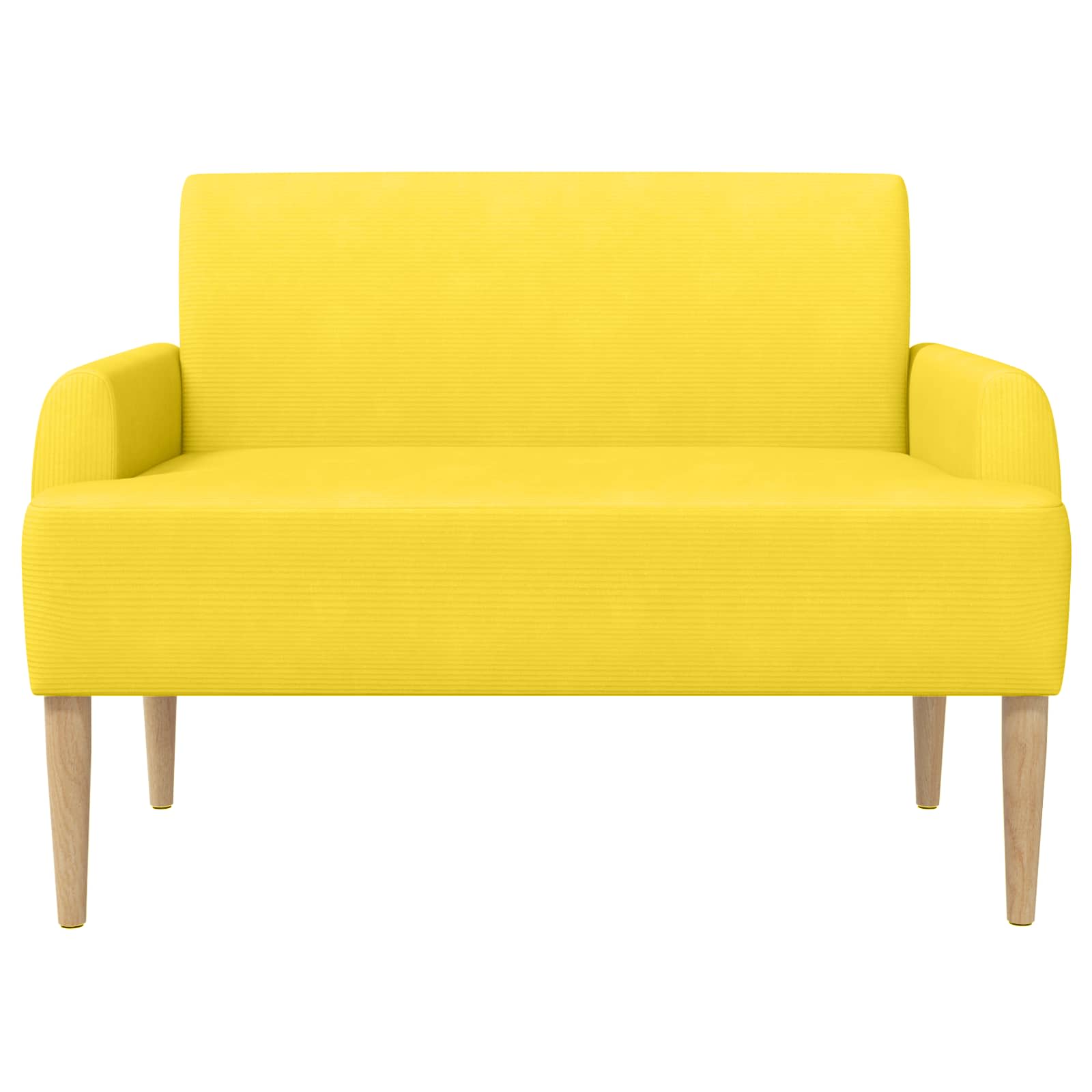 Pohovka S Knoflíkovým Prošíváním Světlá Žlutá 116 X 67 X 81 Cm