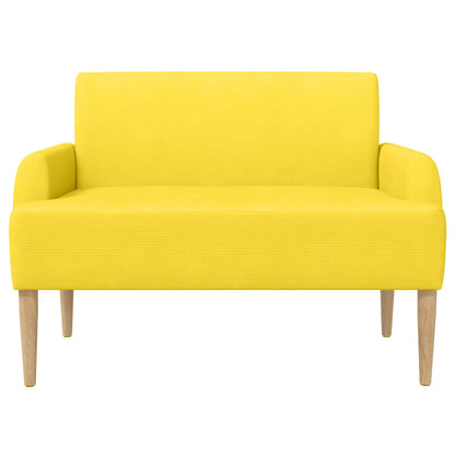 Pohovka S Knoflíkovým Prošíváním Světlá Žlutá 116 X 67 X 81 Cm