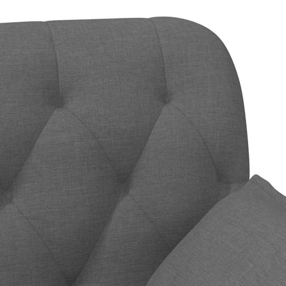 Pohovka S Knoflíkovým Prošíváním Tmavě Šedá 111 X 68 X 80 Cm
