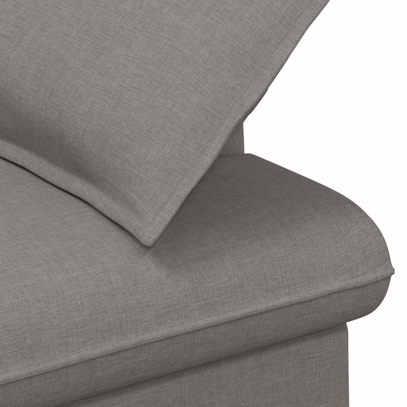 Pohovka S Knoflíkovým Prošíváním Taupe 111 X 68 X 80 Cm Textil