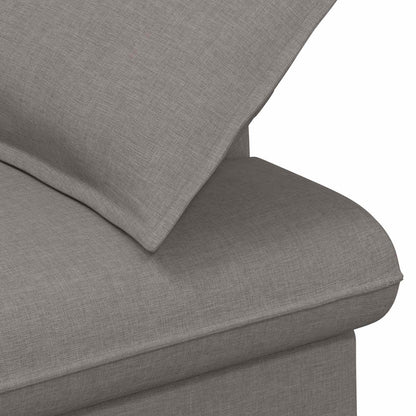 Pohovka S Knoflíkovým Prošíváním Taupe 111 X 68 X 80 Cm Textil