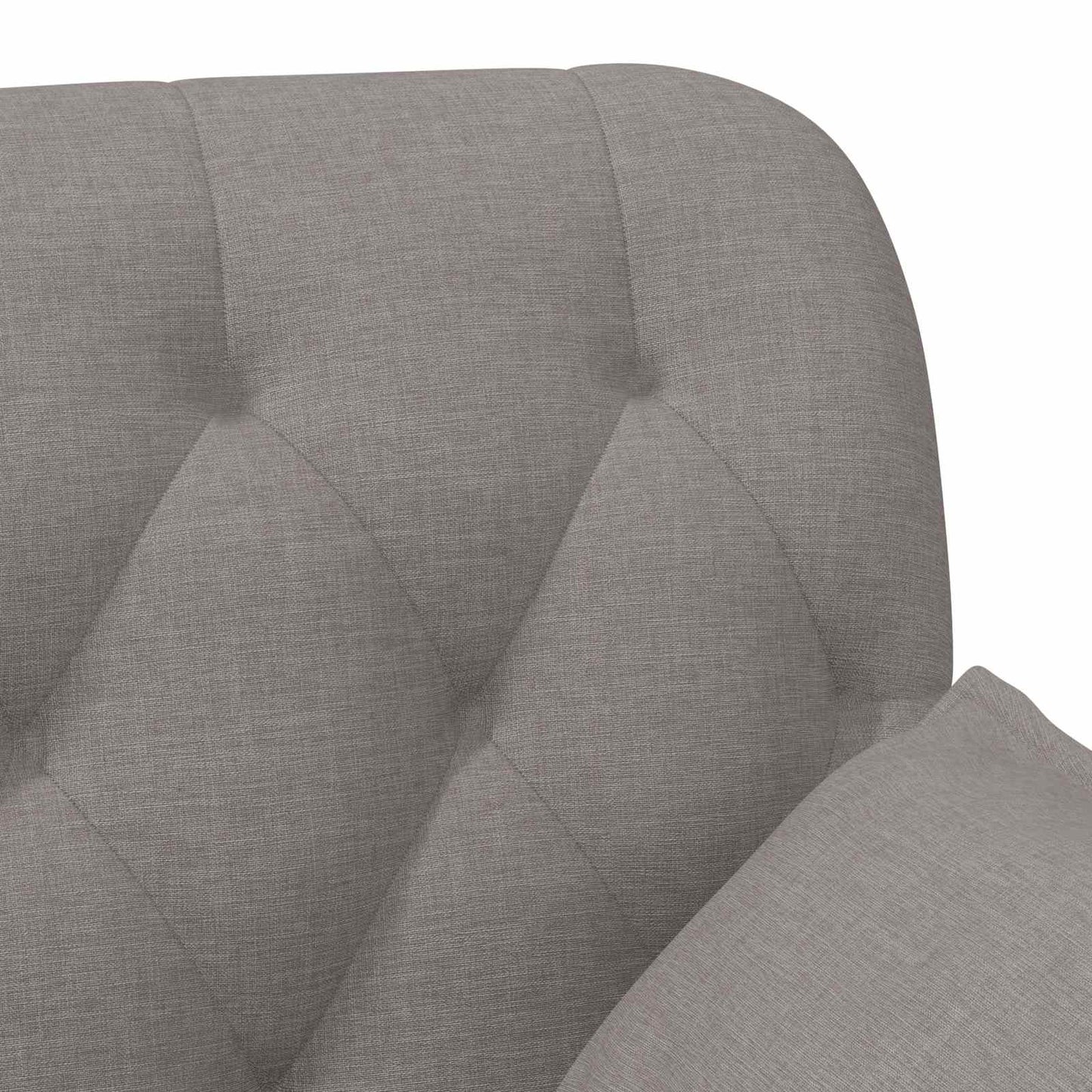 Pohovka S Knoflíkovým Prošíváním Taupe 111 X 68 X 80 Cm Textil