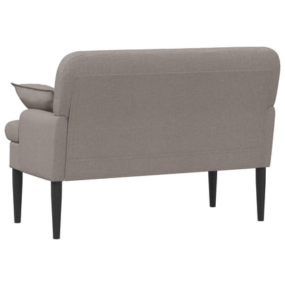 Pohovka S Knoflíkovým Prošíváním Taupe 111 X 68 X 80 Cm Textil