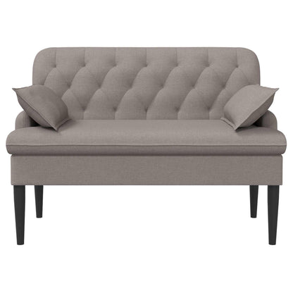 Pohovka S Knoflíkovým Prošíváním Taupe 111 X 68 X 80 Cm Textil