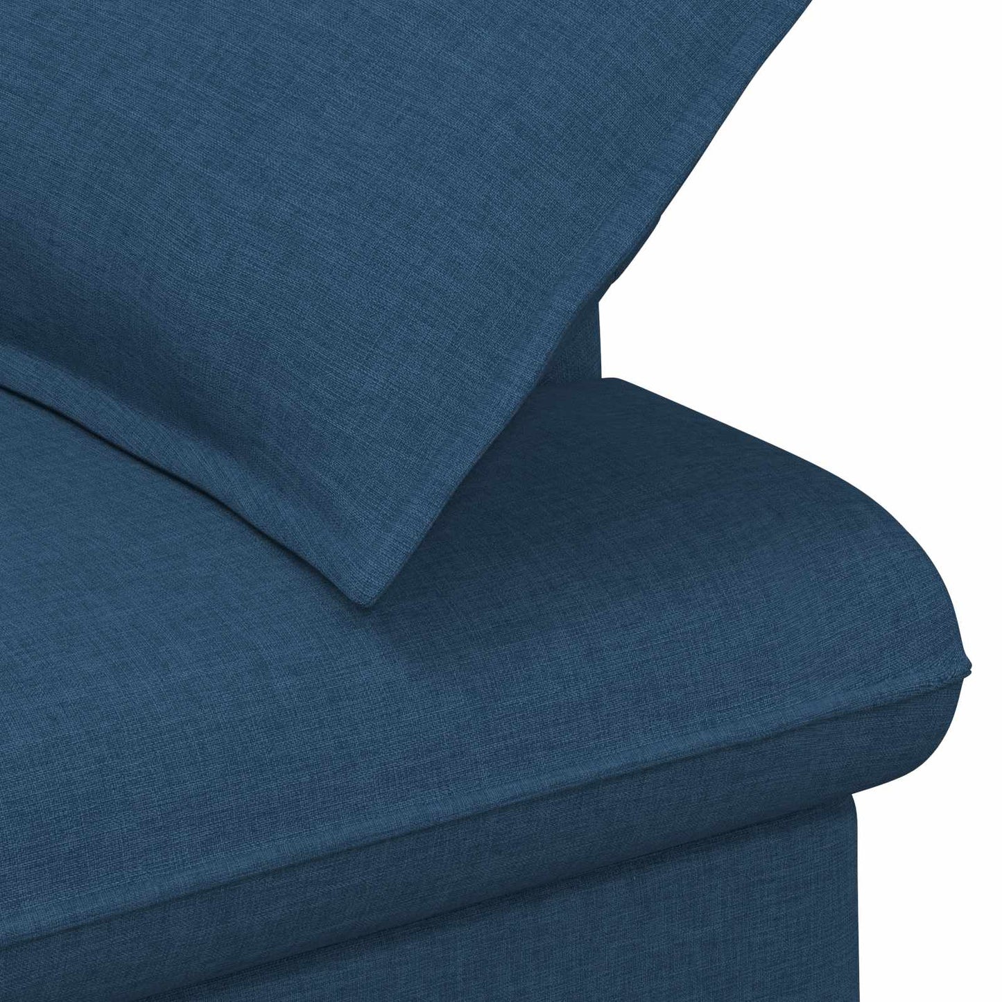 Pohovka S Knoflíkovým Prošíváním Modrá 111 X 68 X 80 Cm Textil