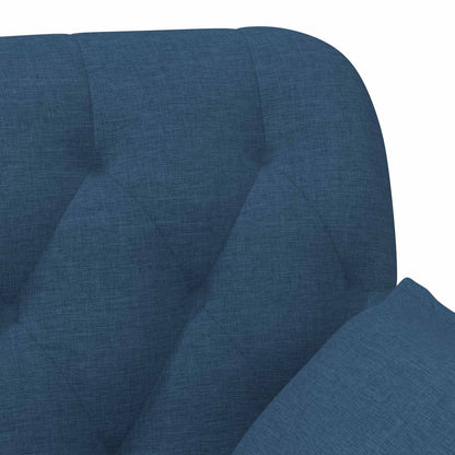 Pohovka S Knoflíkovým Prošíváním Modrá 111 X 68 X 80 Cm Textil