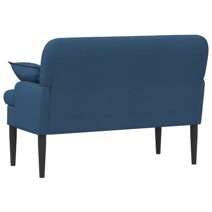 Pohovka S Knoflíkovým Prošíváním Modrá 111 X 68 X 80 Cm Textil