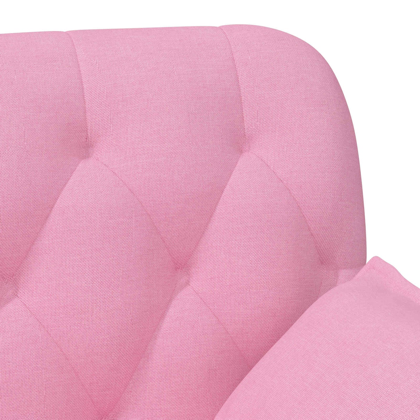 Pohovka S Knoflíkovým Prošíváním Růžová 111 X 68 X 80 Cm Textil