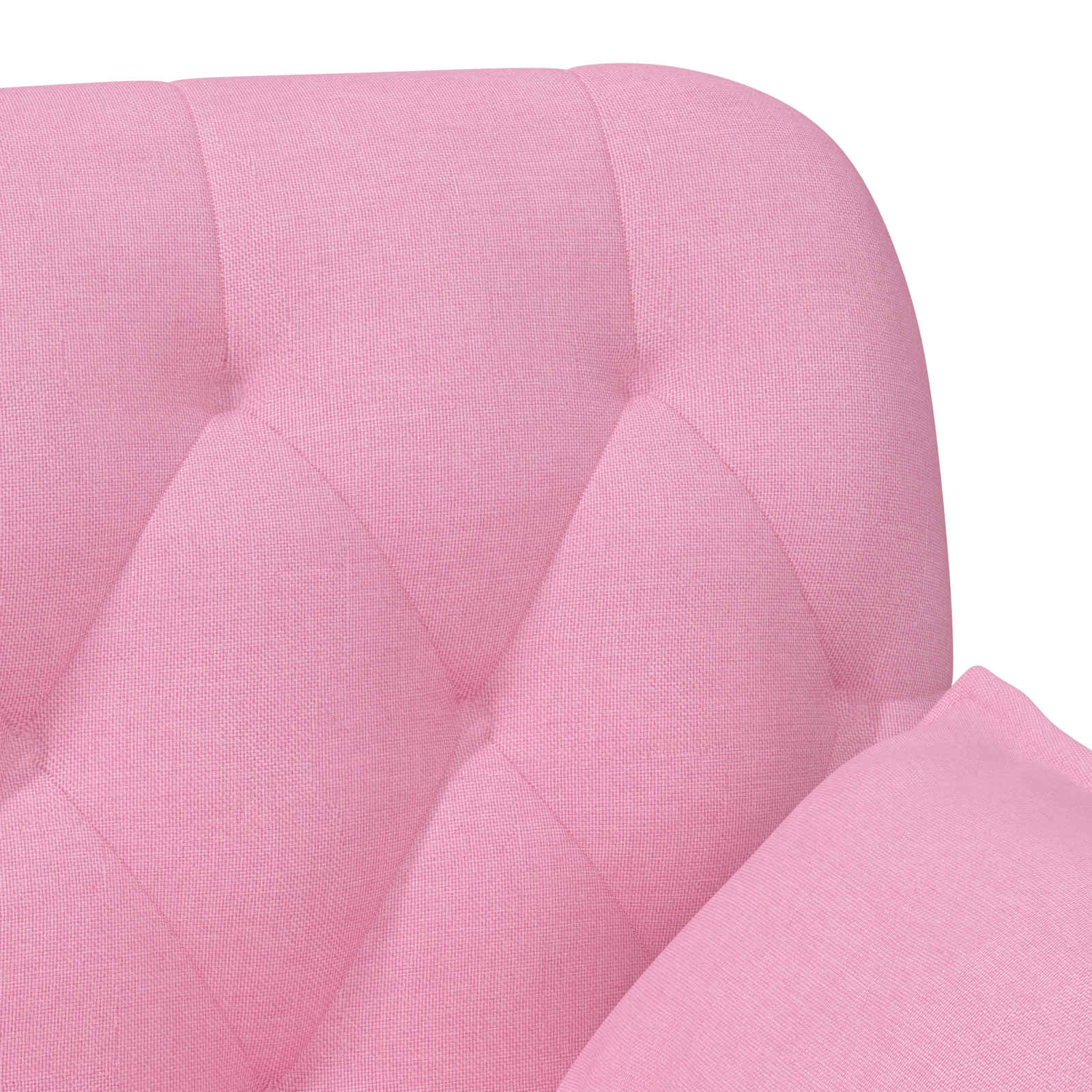 Pohovka S Knoflíkovým Prošíváním Růžová 111 X 68 X 80 Cm Textil