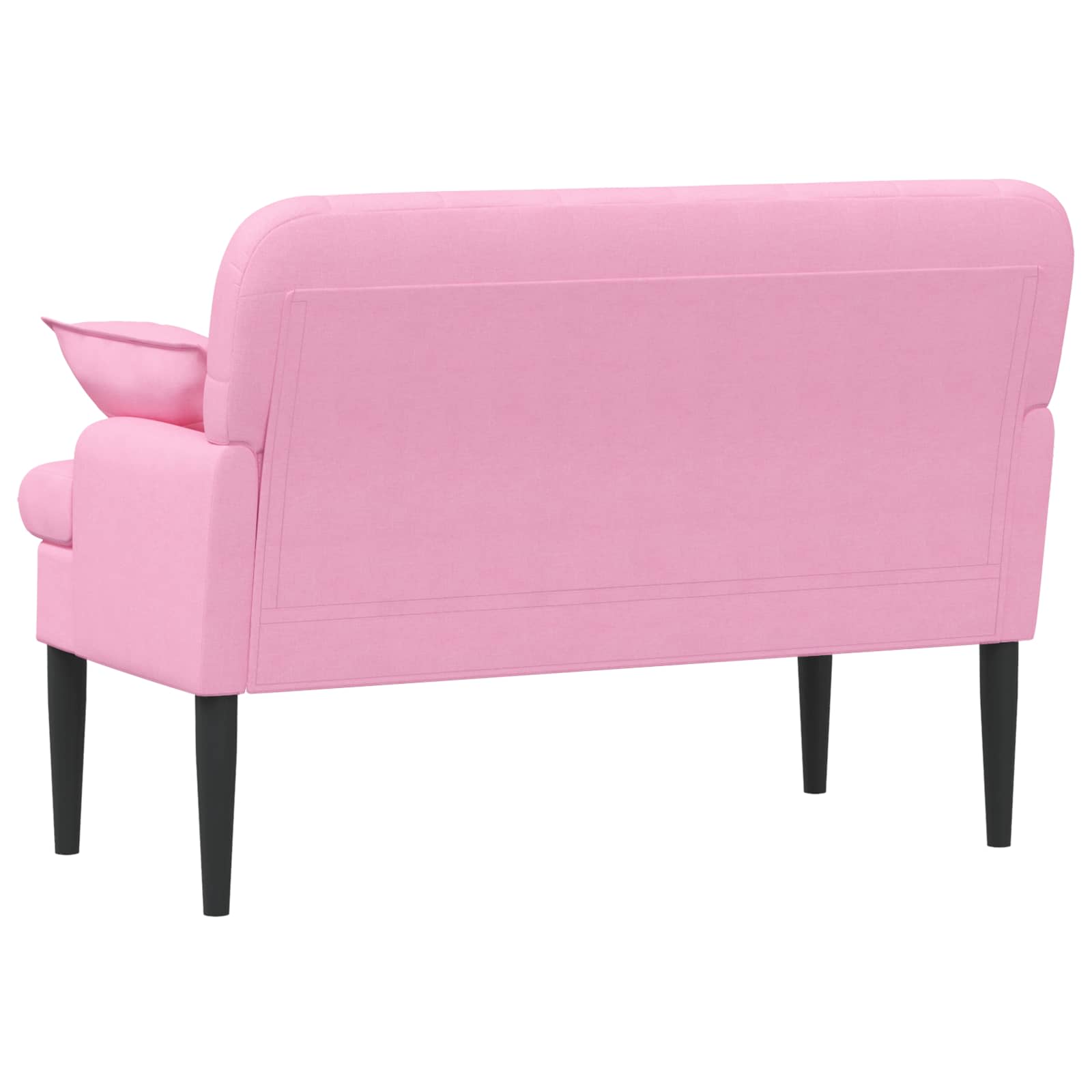 Pohovka S Knoflíkovým Prošíváním Růžová 111 X 68 X 80 Cm Textil