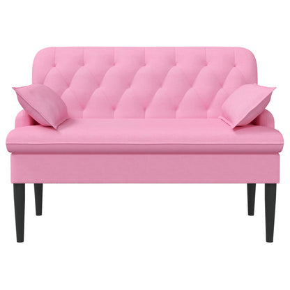 Pohovka S Knoflíkovým Prošíváním Růžová 111 X 68 X 80 Cm Textil