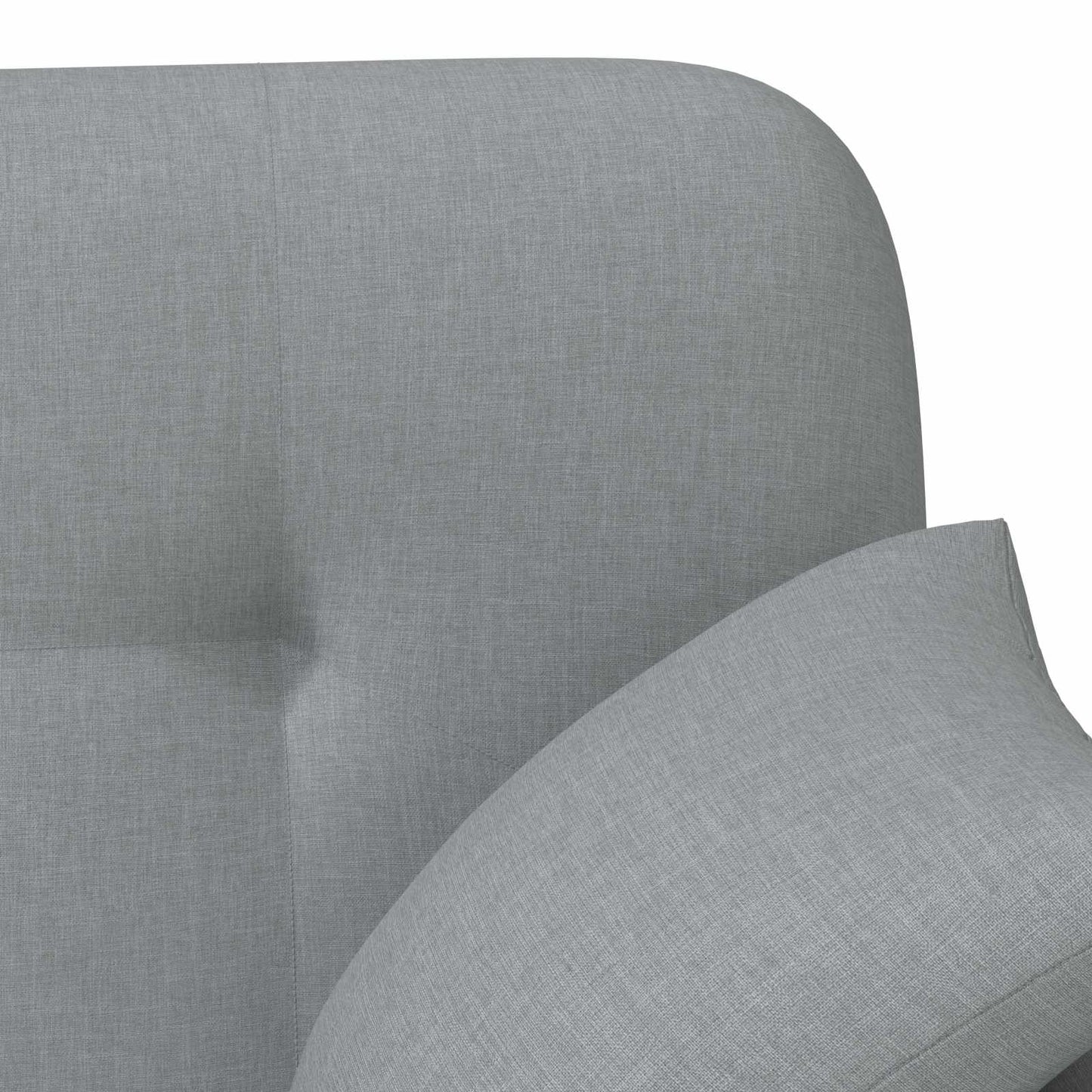 Pohovka S Knoflíkovým Prošíváním Světle Šedá 120 X 65 X 79 Cm