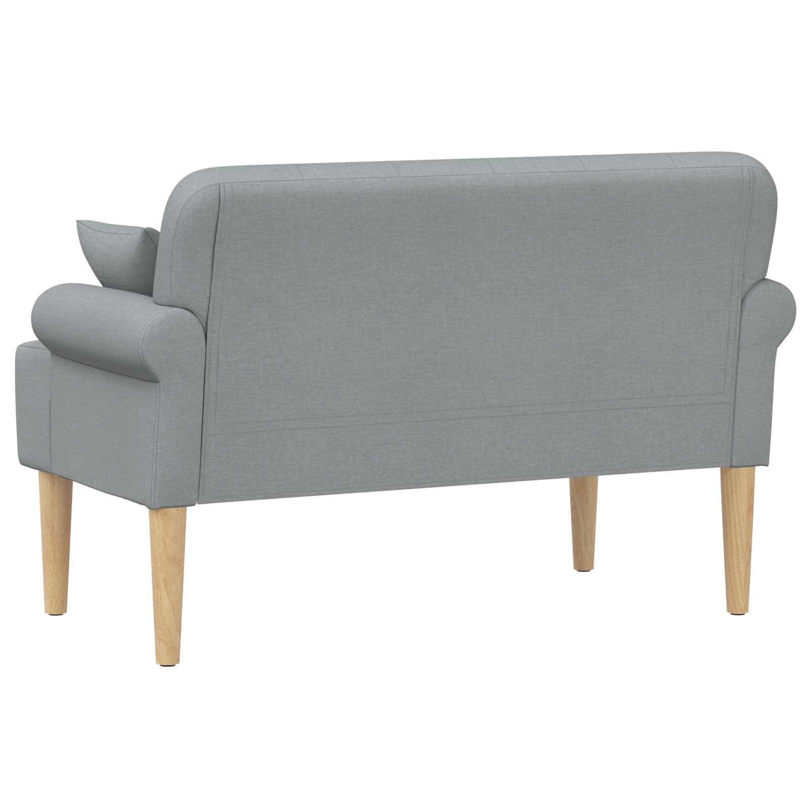 Pohovka S Knoflíkovým Prošíváním Světle Šedá 120 X 65 X 79 Cm