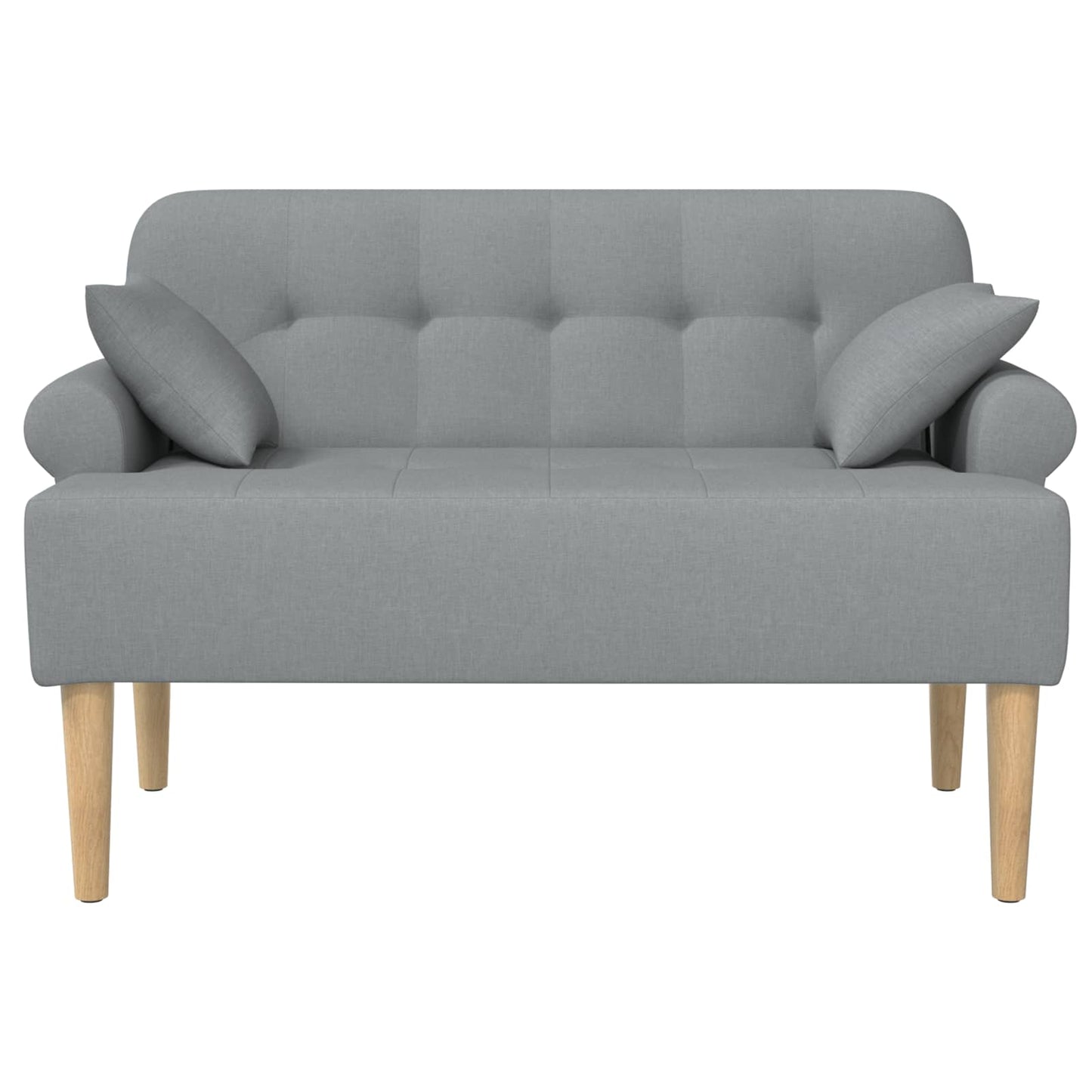 Pohovka S Knoflíkovým Prošíváním Světle Šedá 120 X 65 X 79 Cm