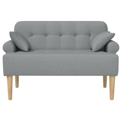 Pohovka S Knoflíkovým Prošíváním Světle Šedá 120 X 65 X 79 Cm