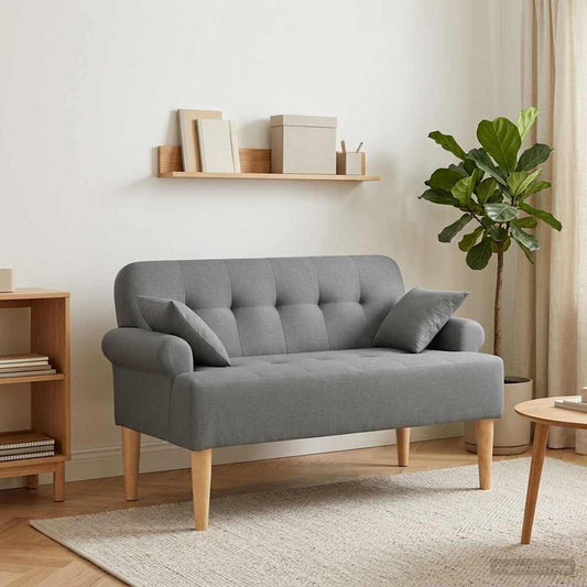 Pohovka S Knoflíkovým Prošíváním Tmavě Šedá 120 X 65 X 79 Cm