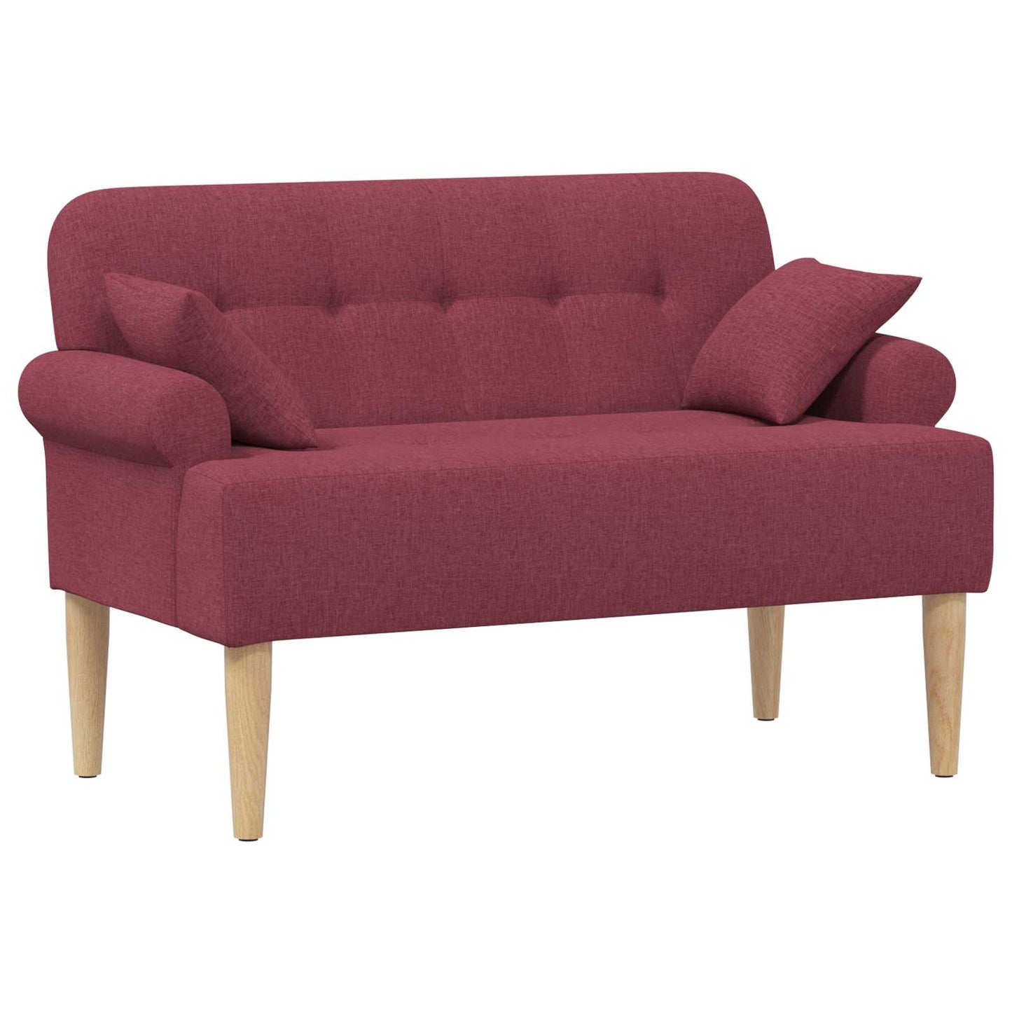 Pohovka S Knoflíkovým Prošíváním Víno Červené 120 X 65 X 79 Cm