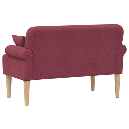 Pohovka S Knoflíkovým Prošíváním Víno Červené 120 X 65 X 79 Cm