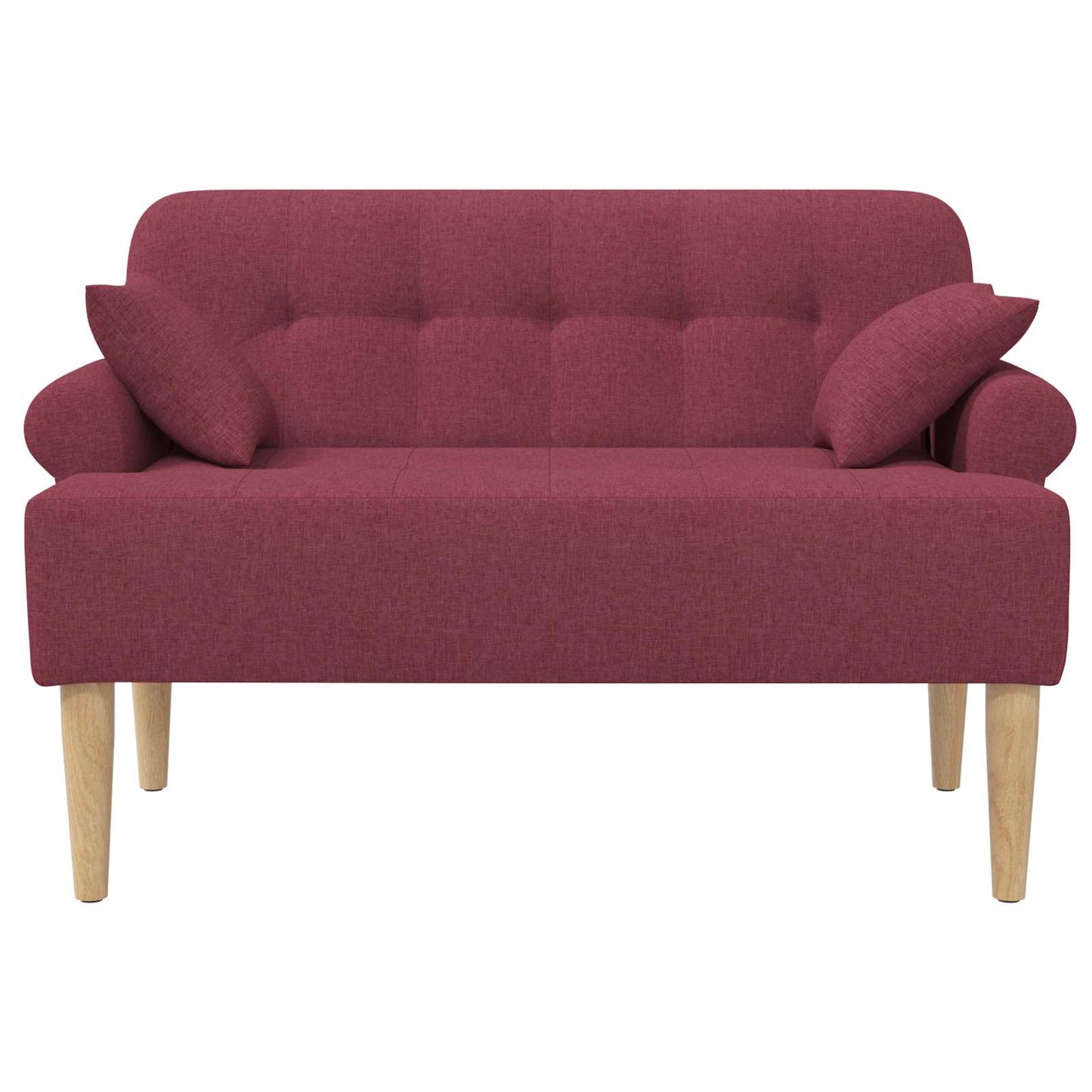 Pohovka S Knoflíkovým Prošíváním Víno Červené 120 X 65 X 79 Cm