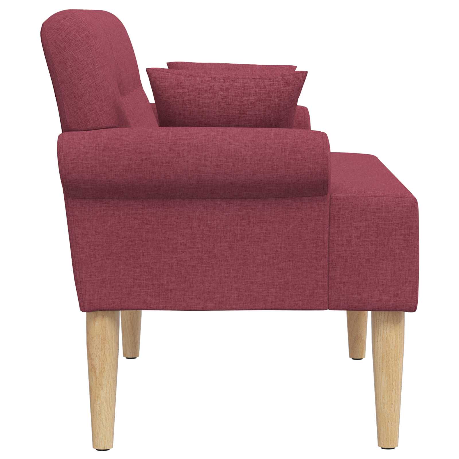 Pohovka S Knoflíkovým Prošíváním Víno Červené 120 X 65 X 79 Cm