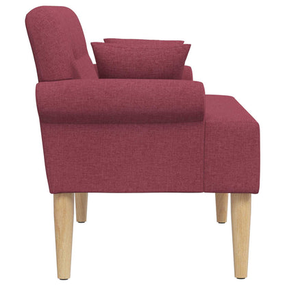 Pohovka S Knoflíkovým Prošíváním Víno Červené 120 X 65 X 79 Cm