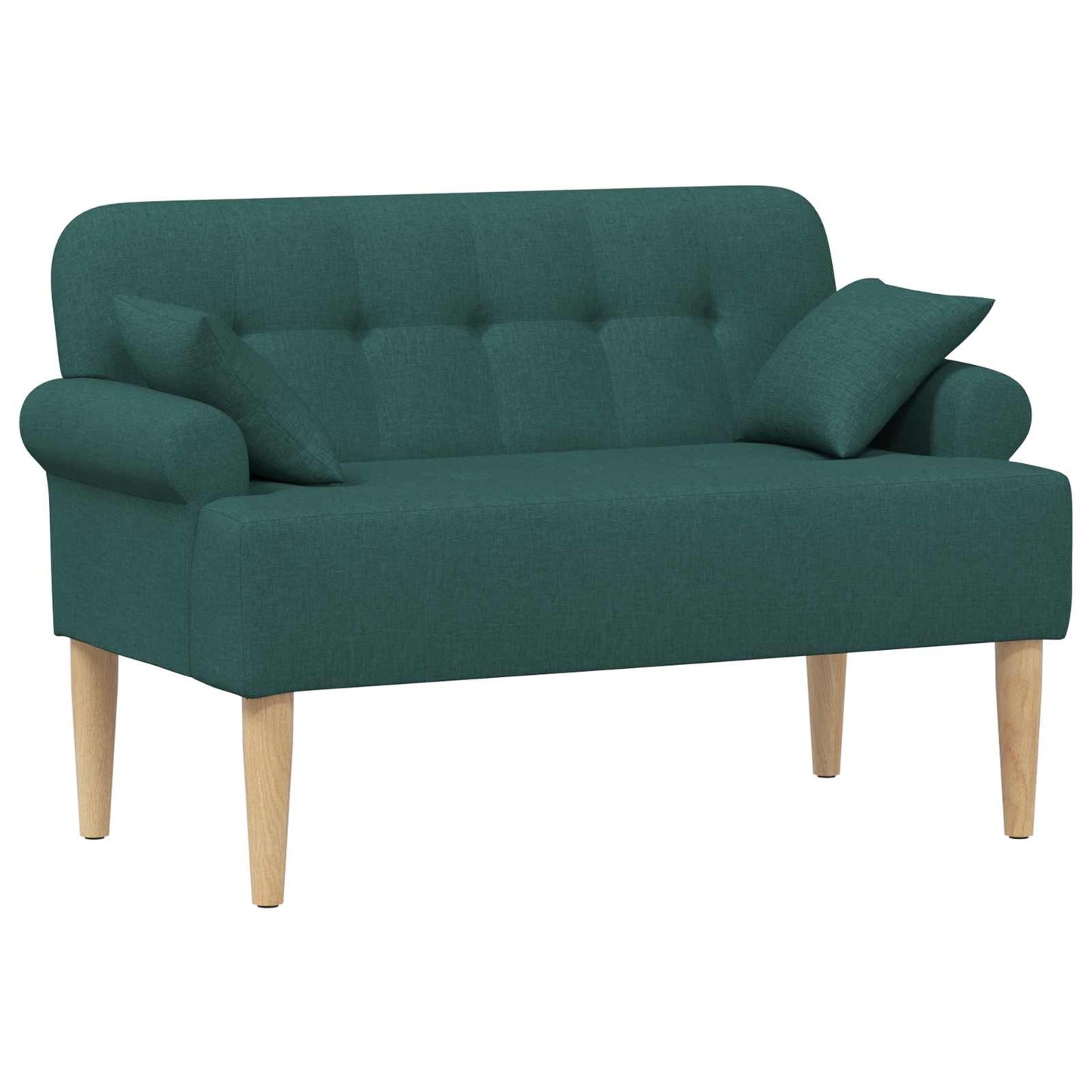 Pohovka S Knoflíkovým Prošíváním Tmavě Zelená 120 X 65 X 79 Cm