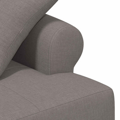 Pohovka S Knoflíkovým Prošíváním Taupe 120 X 65 X 79 Cm Textil