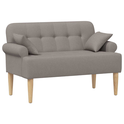 Pohovka S Knoflíkovým Prošíváním Taupe 120 X 65 X 79 Cm Textil
