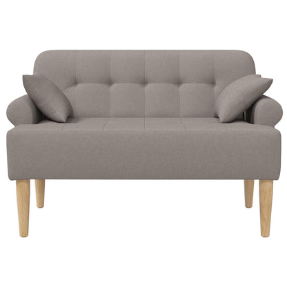 Pohovka S Knoflíkovým Prošíváním Taupe 120 X 65 X 79 Cm Textil
