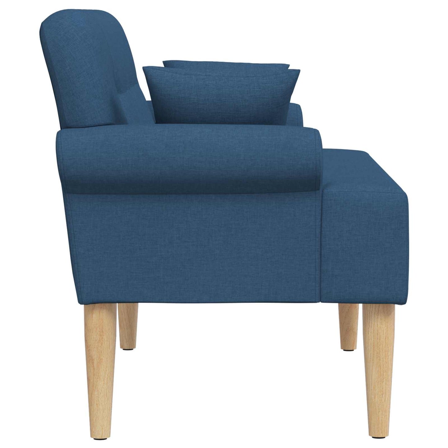 Pohovka S Knoflíkovým Prošíváním Modrá 120 X 65 X 79 Cm Textil
