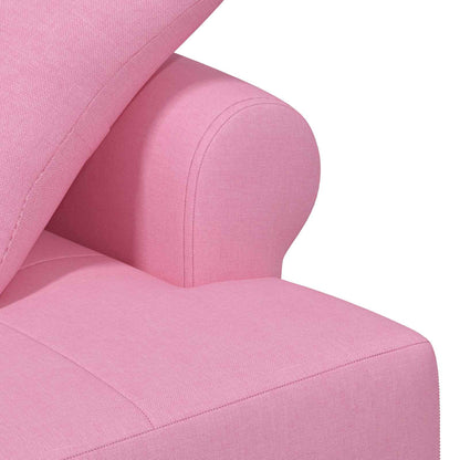Pohovka S Knoflíkovým Prošíváním Růžová 120 X 65 X 79 Cm Textil