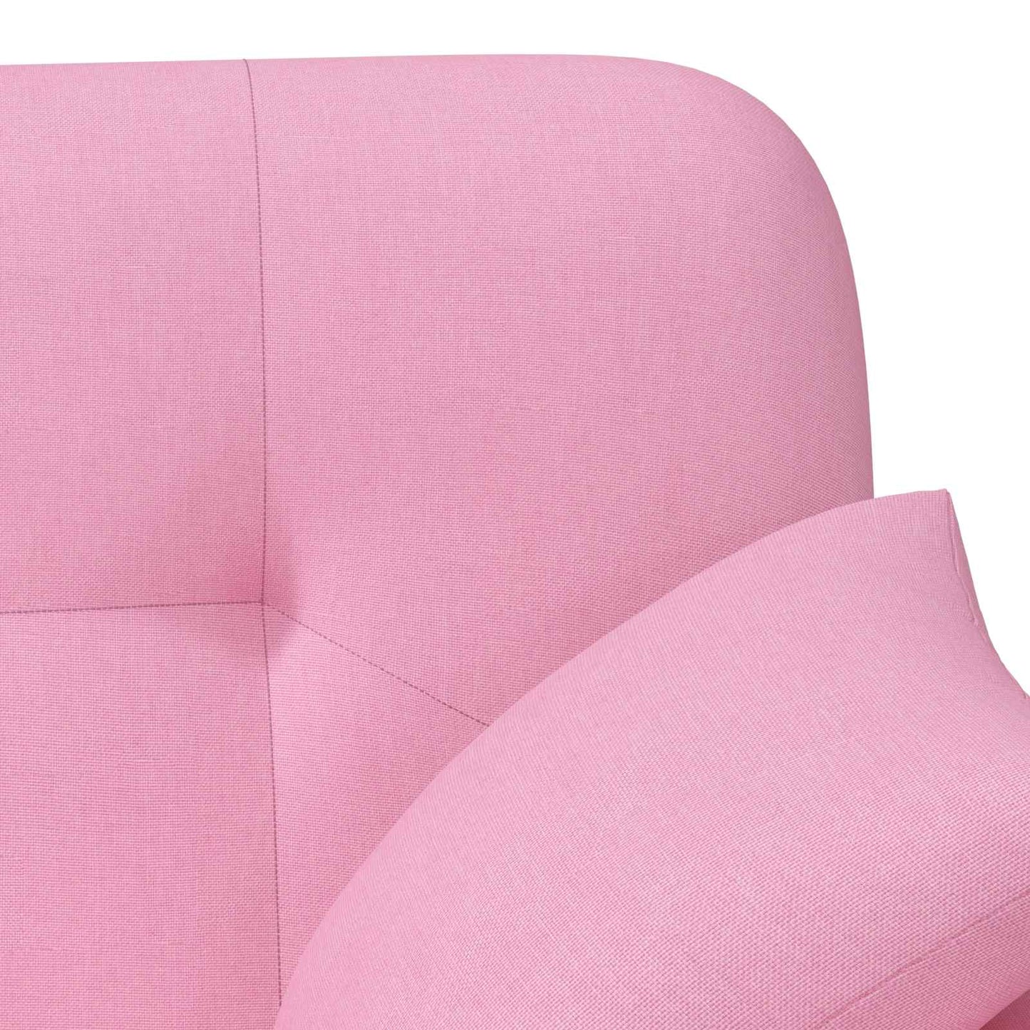 Pohovka S Knoflíkovým Prošíváním Růžová 120 X 65 X 79 Cm Textil