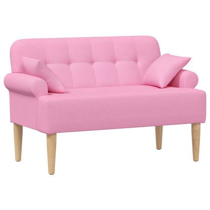 Pohovka S Knoflíkovým Prošíváním Růžová 120 X 65 X 79 Cm Textil