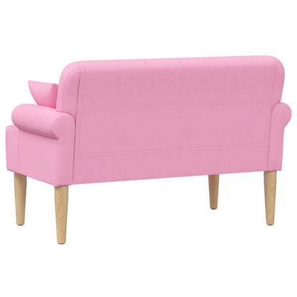 Pohovka S Knoflíkovým Prošíváním Růžová 120 X 65 X 79 Cm Textil