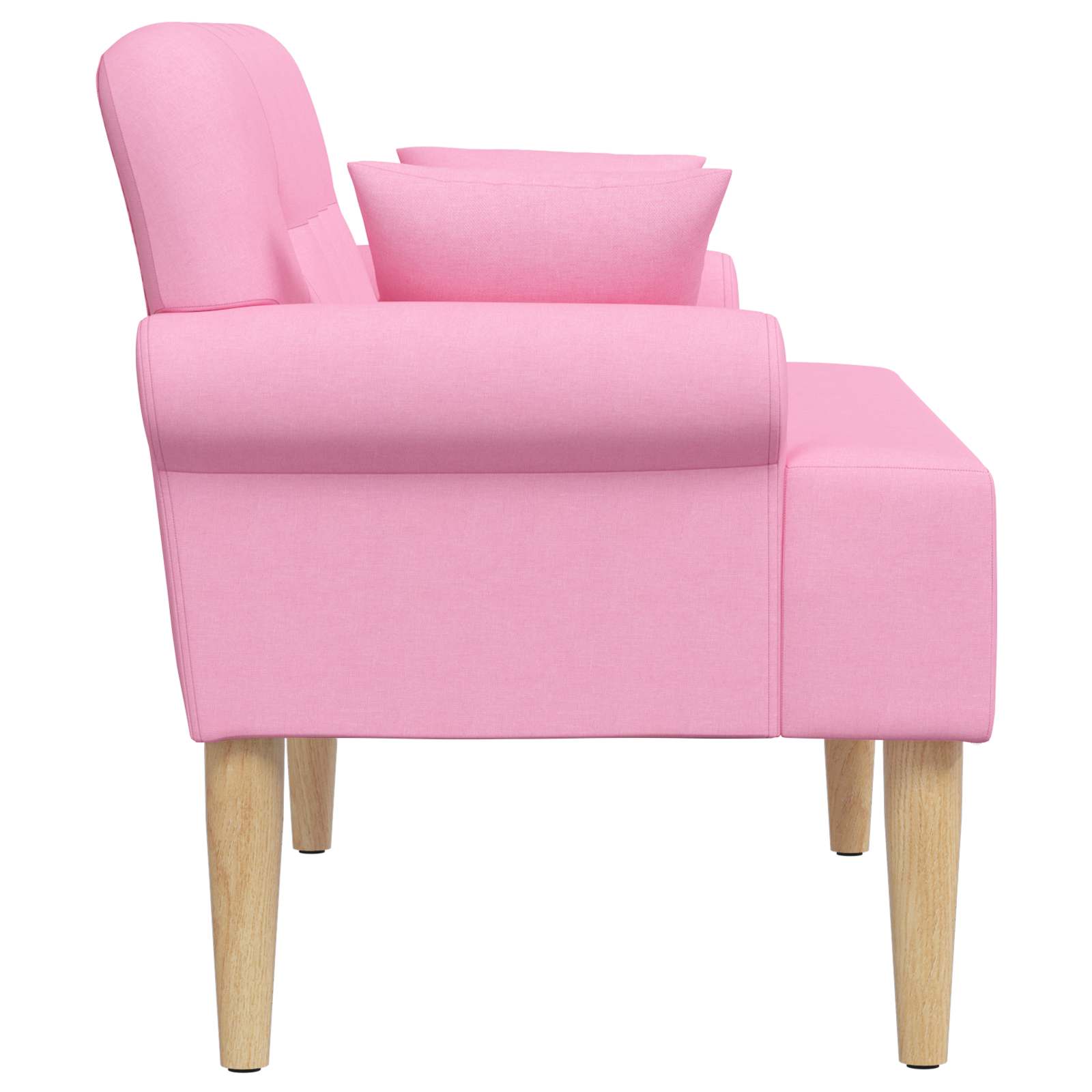 Pohovka S Knoflíkovým Prošíváním Růžová 120 X 65 X 79 Cm Textil