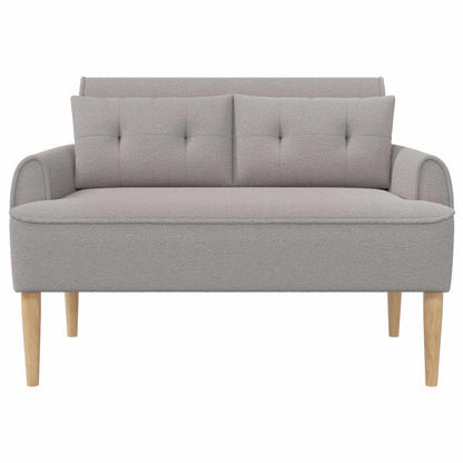 Pohovka S Knoflíkovým Prošíváním Světle Šedá 117 X 67 X 77 Cm