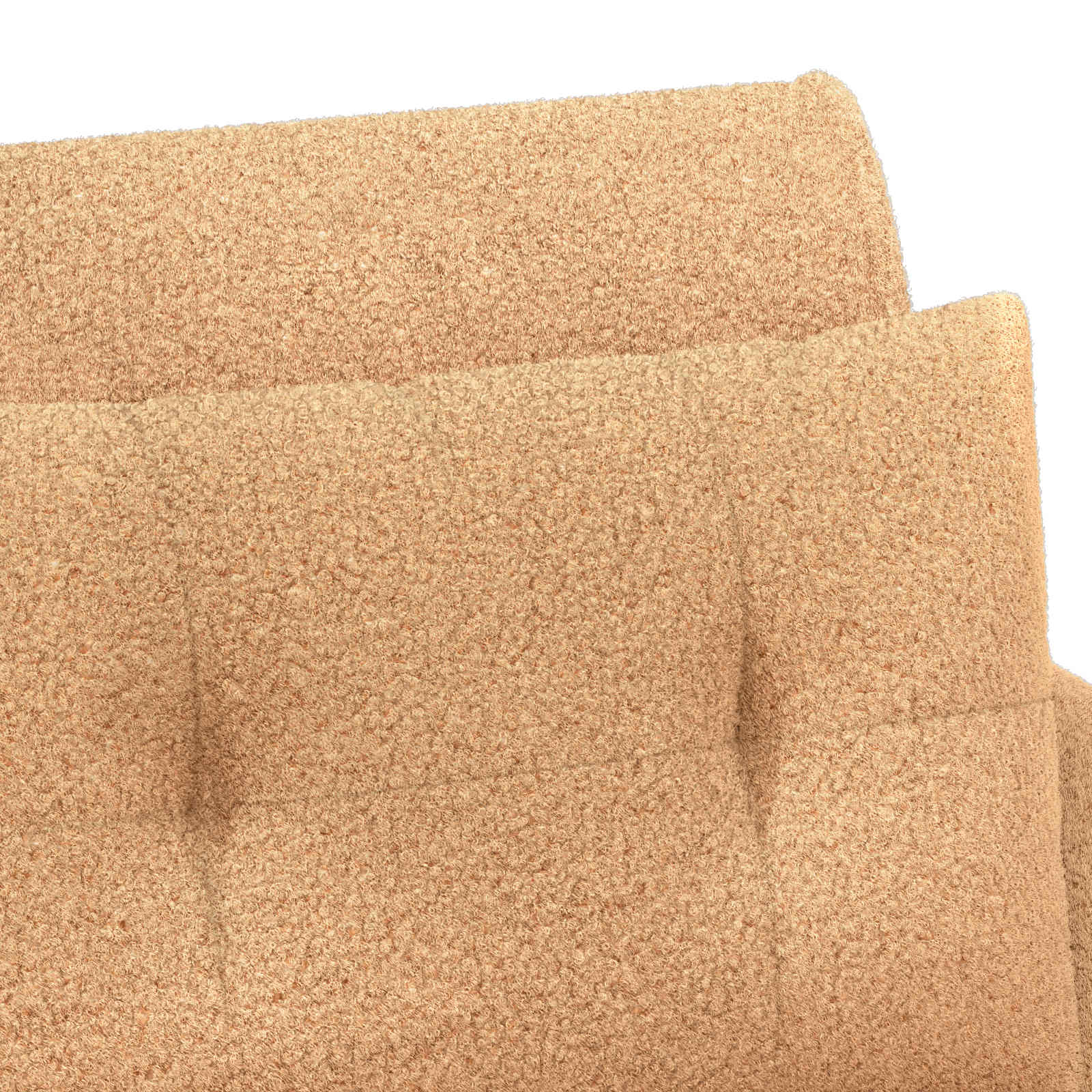Pohovka S Knoflíkovým Prošíváním Béžová 117 X 67 X 77 Cm Bouclé