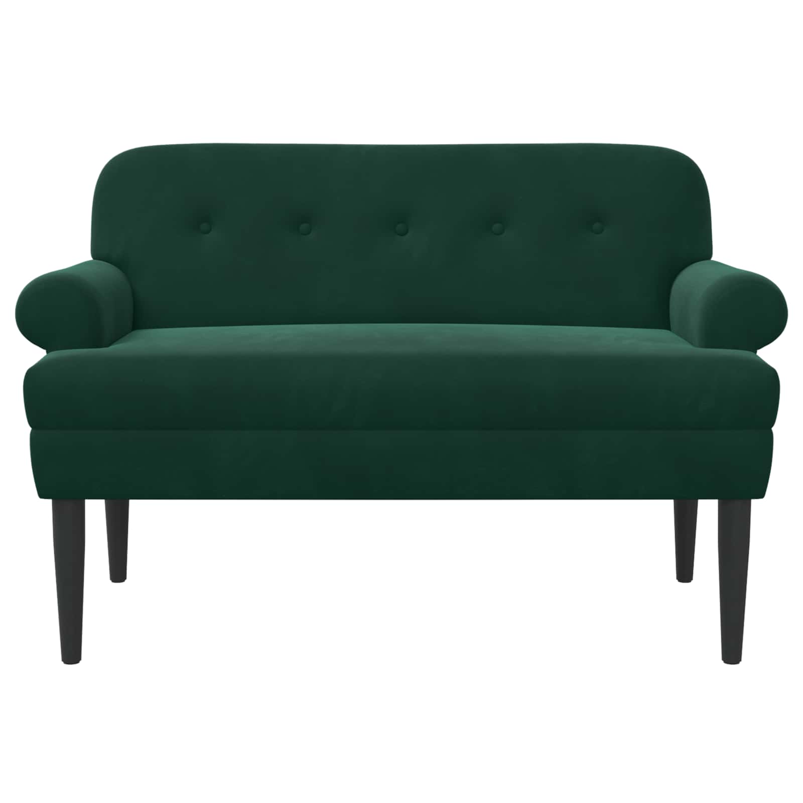 Pohovka S Knoflíkovým Prošíváním Tmavě Zelená 120 X 66 X 78 Cm