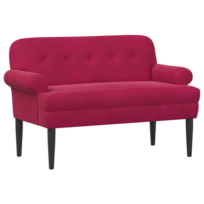 Pohovka S Knoflíkovým Prošíváním Víno Červené 120 X 66 X 78 Cm